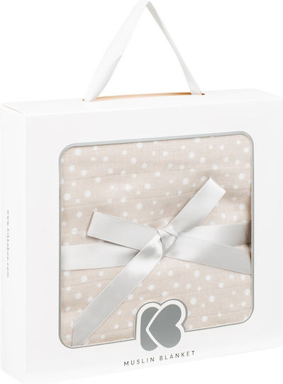 Kikka Boo Baby Blanket Nursery Swaddling Dots 100x100cm