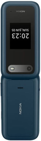 Nokia 2660 Flip Dual SIM Κινητό με Κουμπιά (Ελληνικό Μενού) Μπλε
