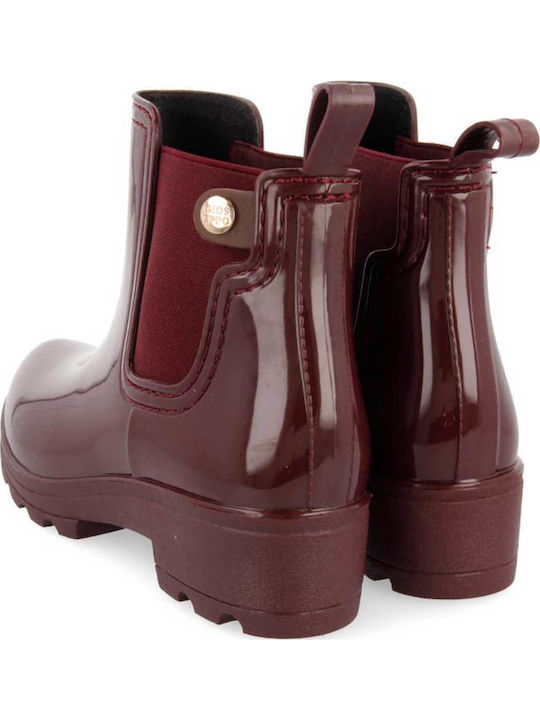 Women's Short Wellies Burgundy