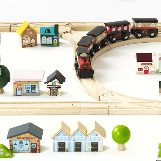 Le Toy Van Гара London Сет с Влакче от Дърво за 3+ години+ Години