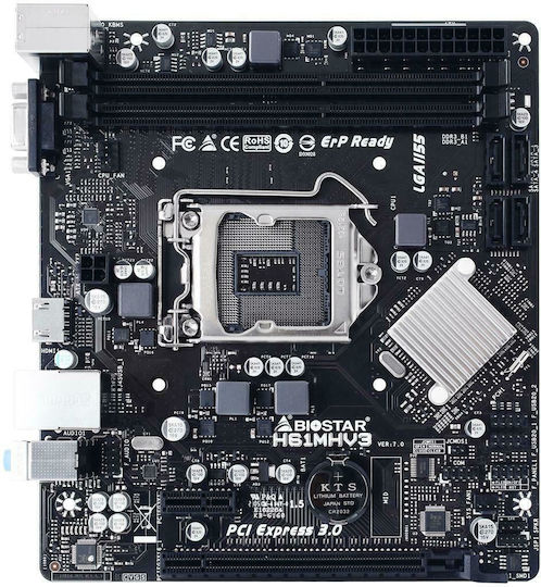 Biostar H61MHV3 Ver 7.0 Mainboard Micro ATX mit Intel 1155 Sockel