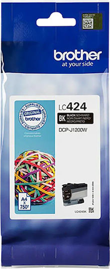 Brother ‎LC-424 Γνήσιο Μελάνι Εκτυπωτή InkJet Μαύρο (LC-424BK)