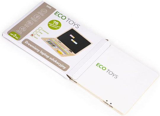 Ecotoys Laptop G068 Πίνακας Μαγνητικός / Μαυροπίνακας 30x22x22εκ. White