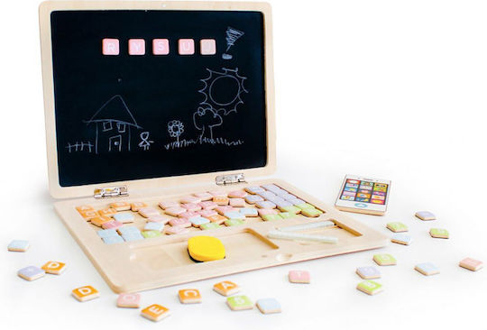 Ecotoys Laptop G068 Πίνακας Μαγνητικός / Μαυροπίνακας 30x22x22εκ. White