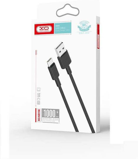 XO NB156 USB 2.0 Cable USB-C male - USB-A Πράσινο 1m 16.005.0106