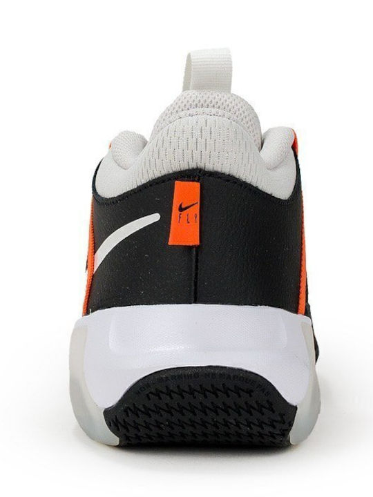 Air Zoom Kinder Sportschuhe Basketball mit Schnürsenkeln Schwarz