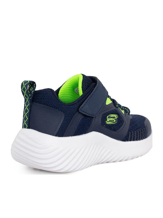 Bounder Kids Sports Shoes Running with Hoop & Loop Closure Navy Blue