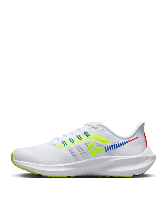 Pegasus Air Zoom Pegasus 39 Kids Sports Shoes Running with Laces White