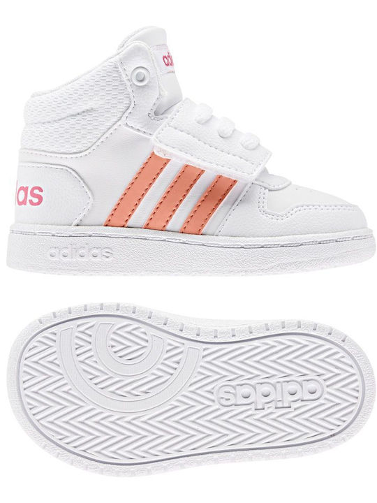 adidas Hoops Cloud White / Real Pink