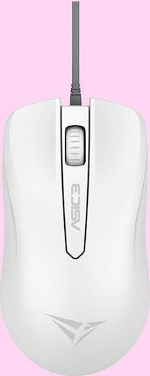 Alcatroz Asic 3 Ενσύρματο Ποντίκι White