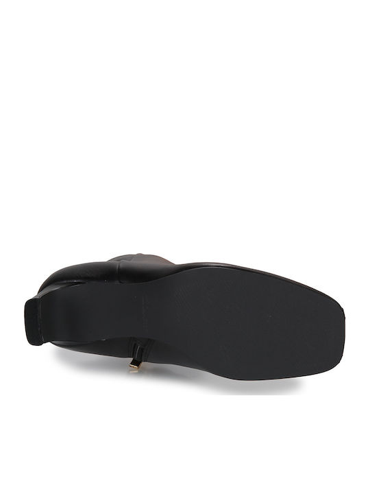 Seren55 Top Leder Damen Stiefeletten Schwarz