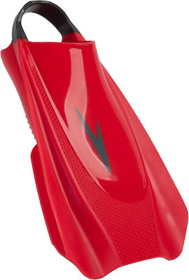 Speedo Fury Training Fin Swimming / Snorkelling Fins Short Red