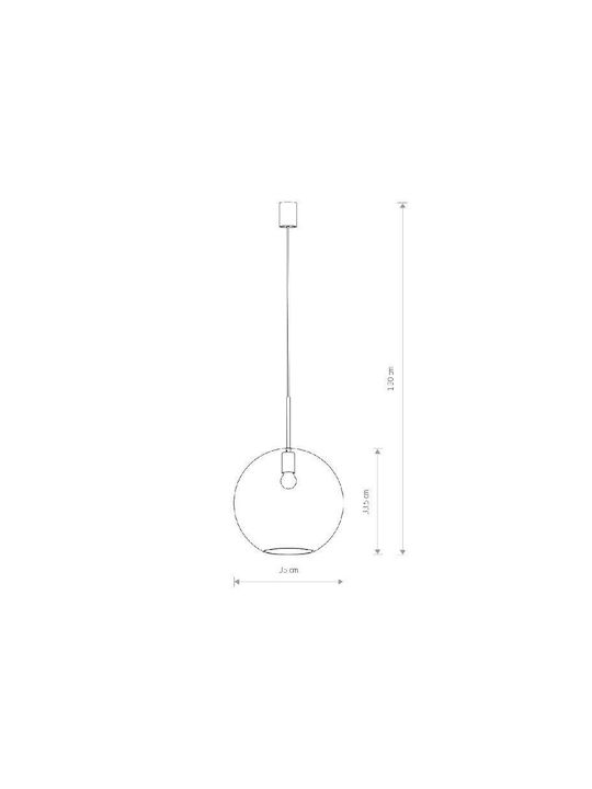 Nowodvorski Sphere XL Lustră O singură lumină pentru Soclu E27 Negru