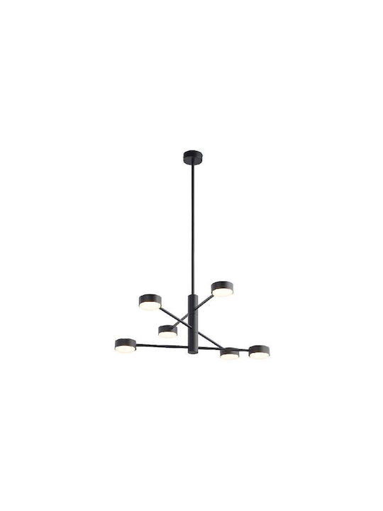 Nowodvorski Orbit Pendant Chandelier for 6 Bulbs GX53 Black