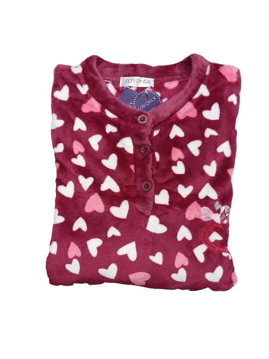 Women's Pajama Fleece Bordeaux