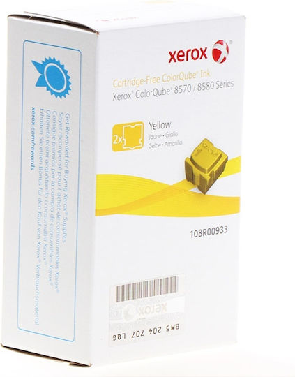 Xerox Γνήσιο Πακέτο 2 Μελανιών Εκτυπωτή InkJet Κίτρινο (108R00933)