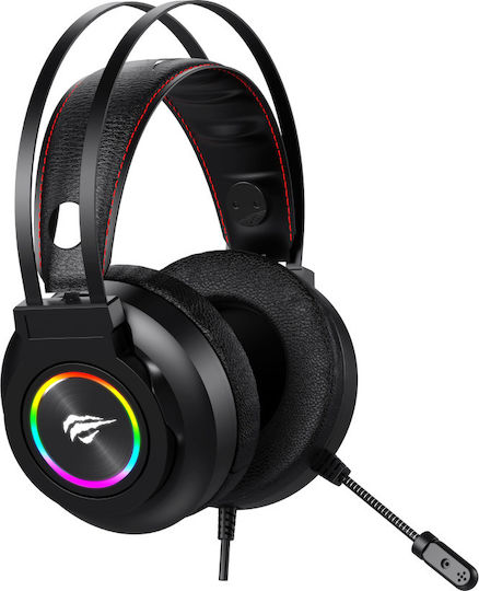 Havit H654d Over Ear Gaming Headset με σύνδεση USB