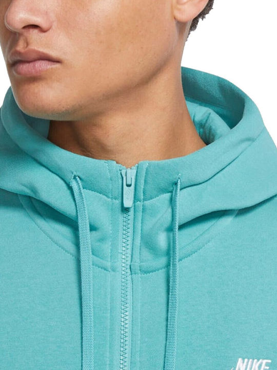 Sportswear Club Ζακέτα με Κουκούλα Τιρκουάζ