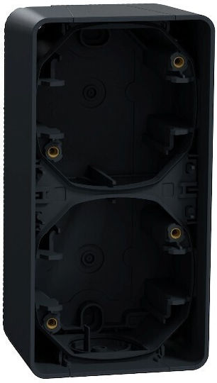 Schneider Electric Mureva Styl Switch Box Wall-mounted 2-Position Vertical in Black Color MUR37912