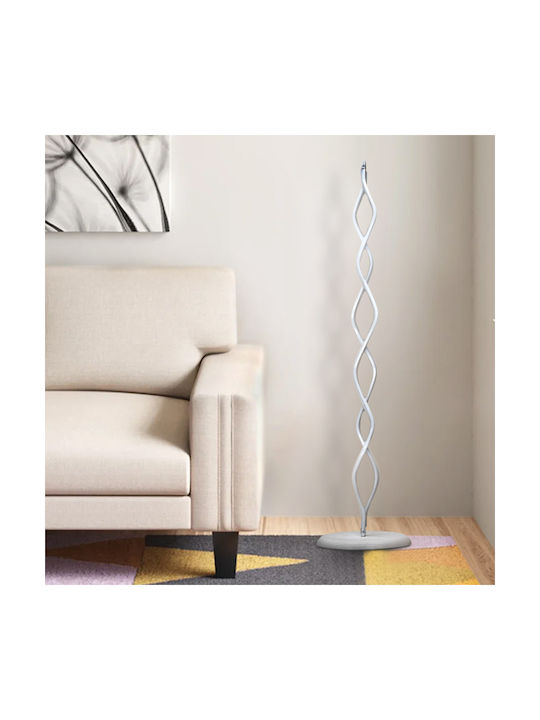 Megapap Esteban LED Floor Lamp H127xW33cm. with Natural White Light White