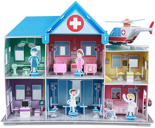 Fiesta Crafts Paper Construction Toy Hospital