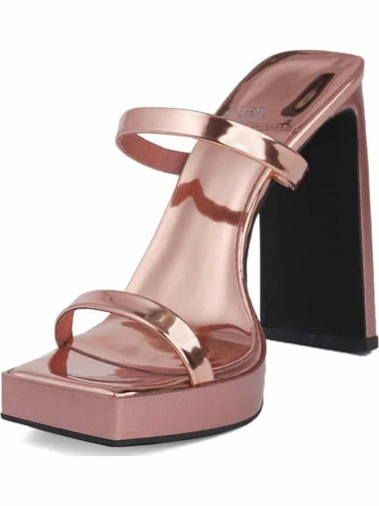 Hustler Δερμάτινα Πέδιλα Metallic