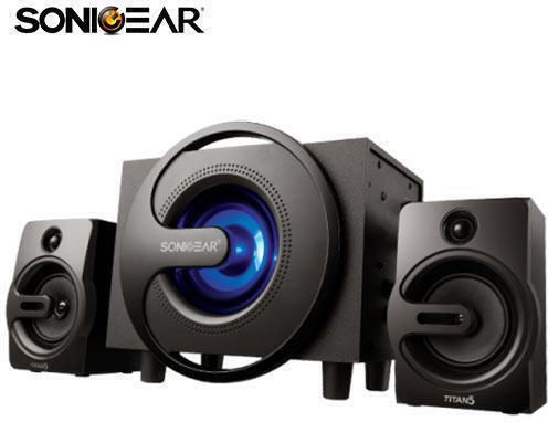 Sonic Gear Titan 5 2.1 Wireless Speakers with Bluetooth 20W Black
