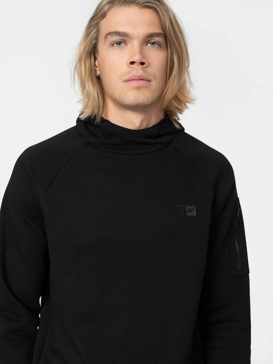 Sweatshirt mit Kapuze Schwarz