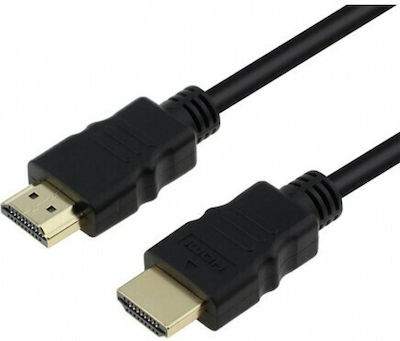 Powertech HDMI 1.4 High Speed 1080p 120Hz Cable HDMI male - HDMI male 1.5m Μαύρο