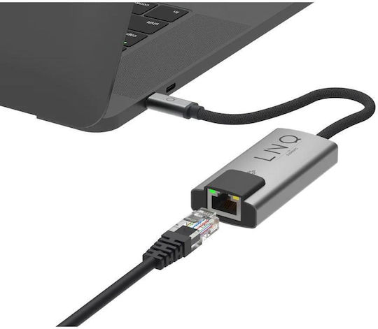 LinQ LQ48023 Adaptor Rețea USB-C cu Conexiune Cablată Ethernet