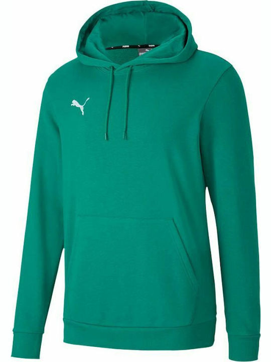 Puma TeamGoal 23 Men's Sweatshirt with Hood & Pockets Green