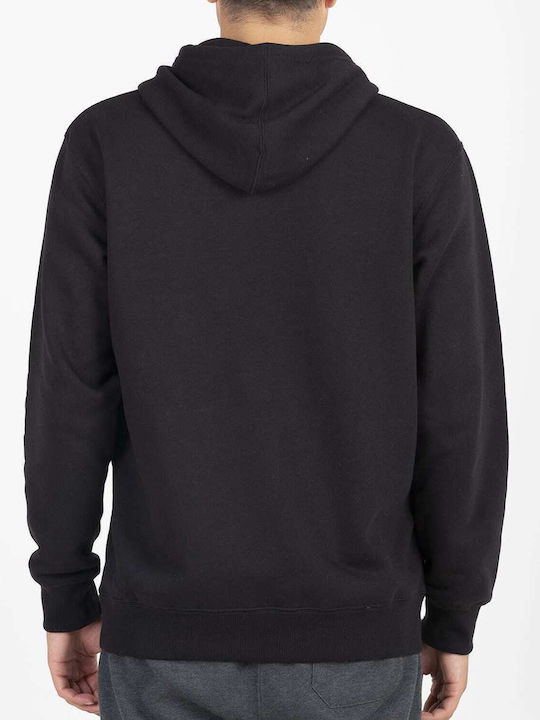 Russell Athletic Men's Sweatshirt with Hood and Pockets Black