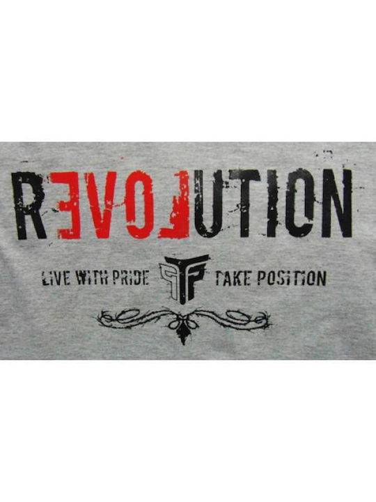 Takeposition Revolution Herren Sweatshirt Jacke mit Kapuze und Taschen Gray