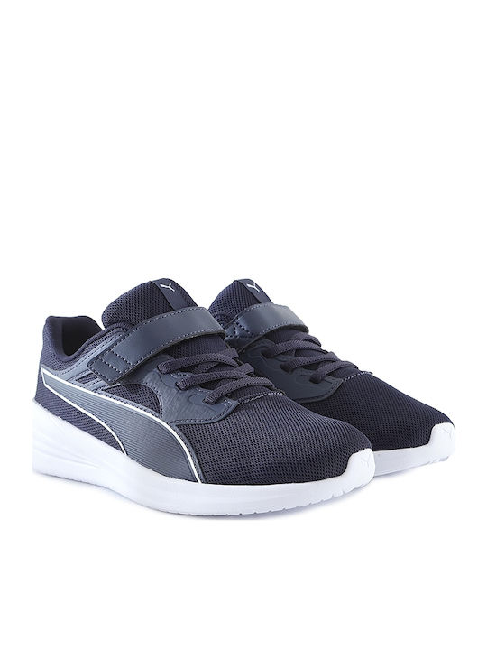 Transport Ac Kids Sports Shoes Running with Hoop & Loop Closure Blue