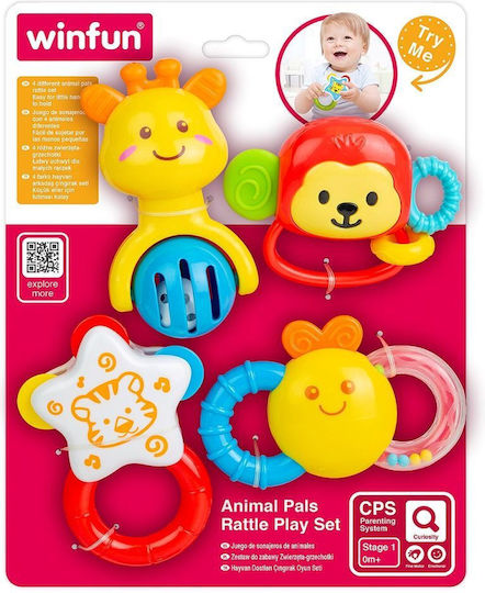 Winfun Σετ Κουδουνίστρες Ζωάκια Σετ Animal Pals Rattle Play