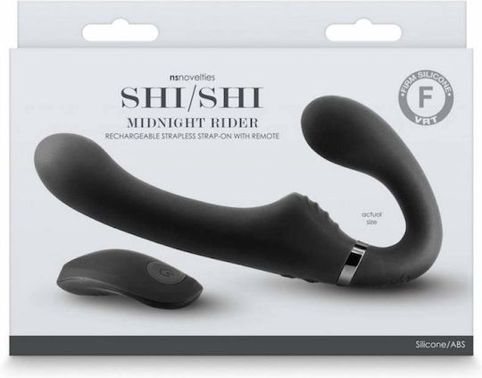 Ns Novelties Shishi Midnight Rider Strapless Strap On με Dildo σε Μαύρο Χρώμα