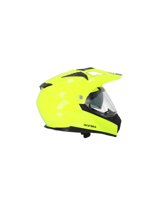 Acerbis Flip FS-606 Fluorescent Yellow Motorcycle Helmet On-Off ECE 22.05 1560g