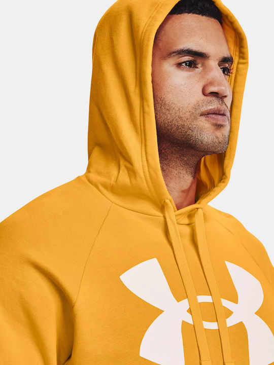 Rival Big Men's Sweatshirt with Hood Yellow