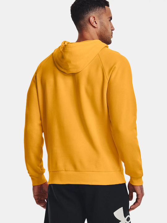 Rival Big Men's Sweatshirt with Hood Yellow