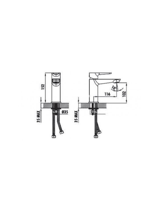 Tema Mixing Sink Faucet Black