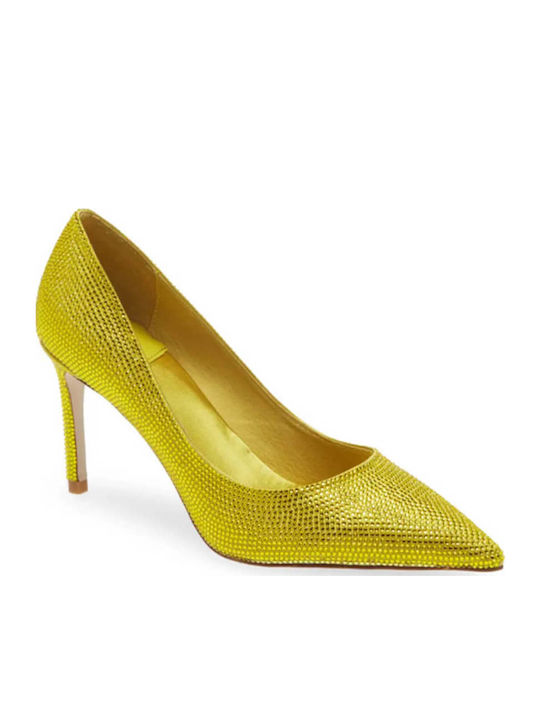 Jeffrey Campbell Nikia Μυτερές Γόβες με Τακούνι Στιλέτο Κίτρινες Jeffrey Campbell Nikia Μυτερές Γόβες με Τακούνι Στιλέτο Κίτρινες