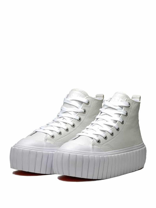 S-Hanami Flatforms Boots White