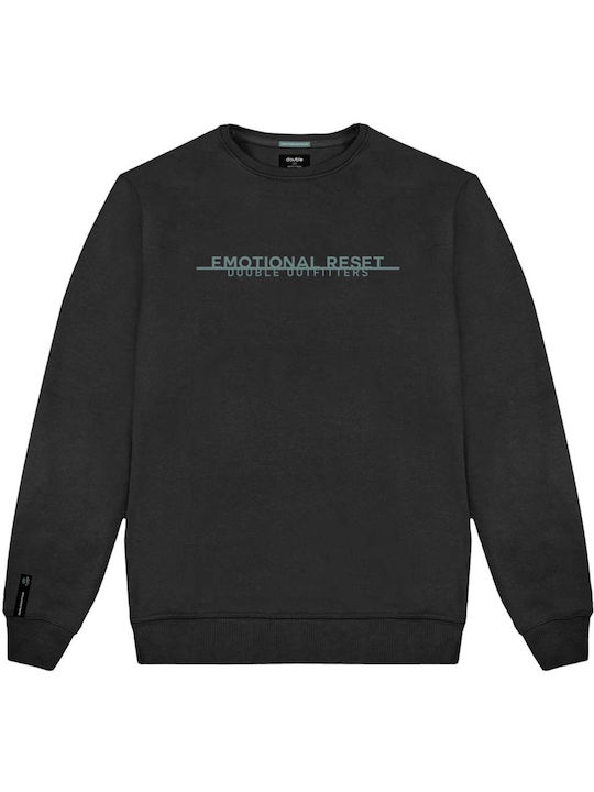 Double Herren Sweatshirt Schwarz