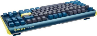 Ducky One 3 Daybreak TKL Gaming Mechanical Keyboard Tenkeyless with Cherry MX Blue switches and RGB lighting (English US) Blue