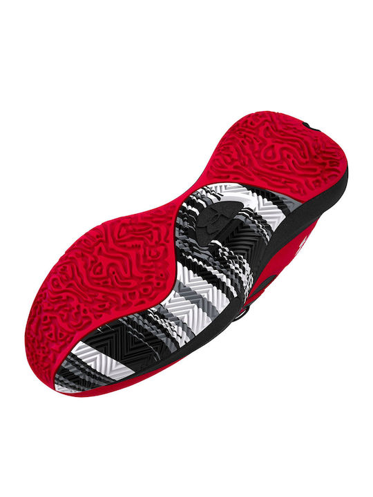 Lockdown 6 High Basketball Shoes Red / Black / White