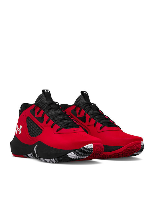 Lockdown 6 High Basketball Shoes Red / Black / White