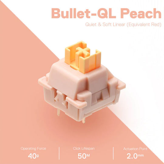 Redragon A113 Switches Πληκτρολόγιου Bullet-QL Soft Linear Mechanical Switches