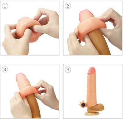 Lovetoy Revolutionary Silicone Nature Extender Flesh 19cm