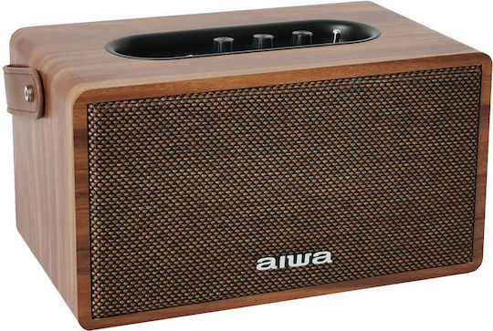 Aiwa Retro Plus MIX150/BR Ηχείο Bluetooth 80W με Διάρκεια Μπαταρίας έως 14 ώρες Καφέ