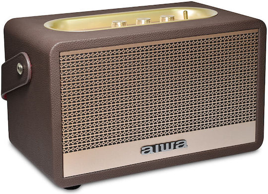 Aiwa Retro Heritage Lite Bluetooth Speaker 40W with Battery Life up to 11 hours Gold